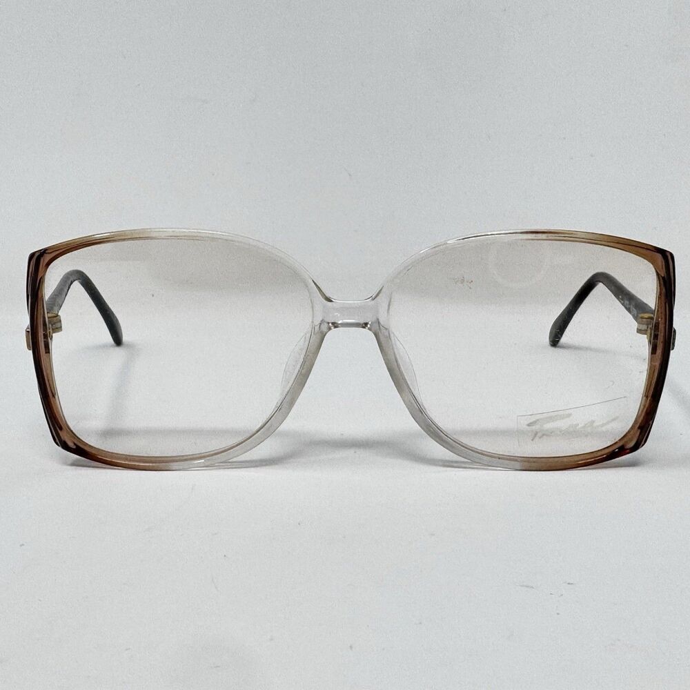 Tura Mod 308 BRN Vintage 1970s-80s Brown Clear Eyeglass Frames 54-14-120 New